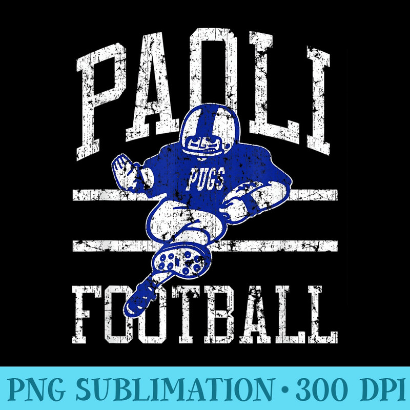 Paoli Pugs Football Player - High Quality PNG files - Limited Edition And Exclusive Designs