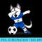 Dabbing Husky El Salvador Football Salvadorian Flag Soccer - PNG Download Icon - Capture Imagination with Every Detail