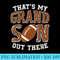 Thats My Grandson Football Grandma and Grandpa - Sublimation artwork PNG download - Unique And Exclusive Designs