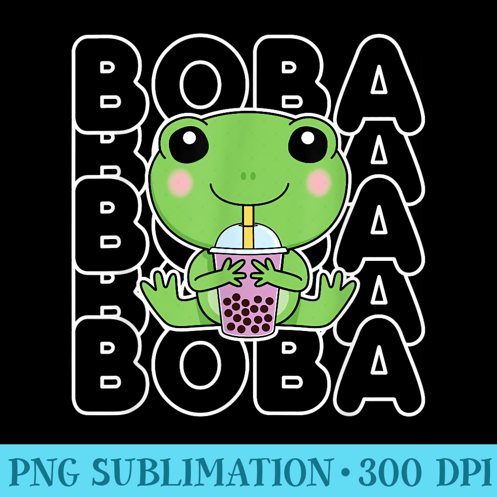 Kawaii Boba Bubble Milk Tea Cute Frog ns Girls - PNG Download Website - Perfect for Personalization