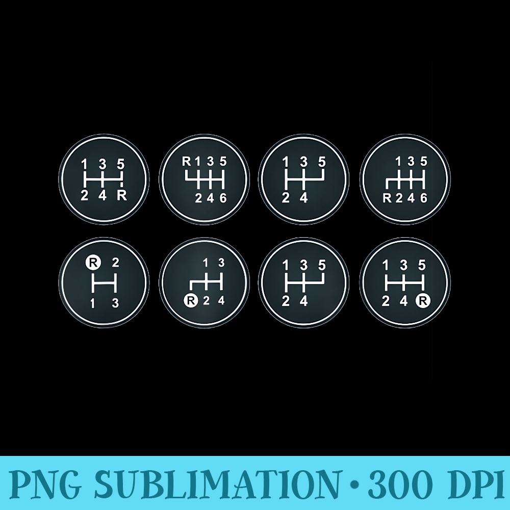 Car Gear Shift T For Car Lovers Mechanics - Printable PNG Graphics - Bring Your Designs to Life