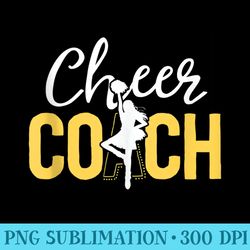 cheer coach for vintage cheerleader squad - high resolution shirt png