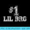 1 Lil Bro T Number One Little Brother - Shirt Illustration PNG - Bring Your Designs to Life