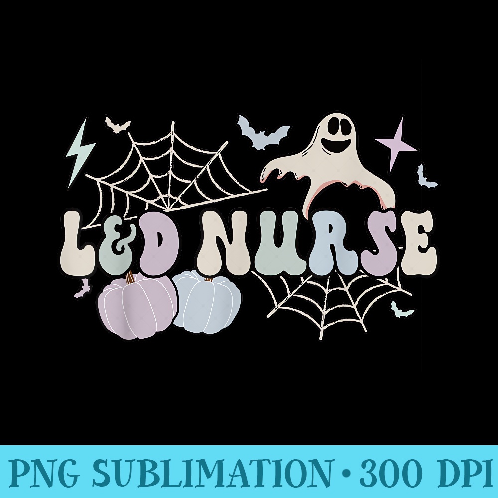 Spooky LD Nurse Halloween Labor And Delivery Nurse - Download PNG Files - Create with Confidence