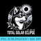 Graphic Siberian Husky Dog Total Solar Eclipse April 8 - Exclusive PNG designs - Versatile And Customizable Designs