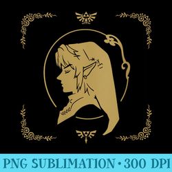 legend of zelda link side profile portrait - download png files