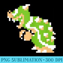 nintendo super mario bowser 8-bit retro - png download illustration