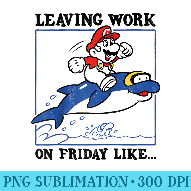 Super Mario Classic Characters Group Shot Raglan Baseball - Sublimation graphics PNG - Quick And Seamless Download Process