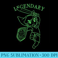 nintendo zelda legendary link cartoon leap - download shirt png