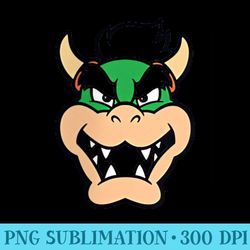 nintendo super mario bowser pocket face - download transparent png images