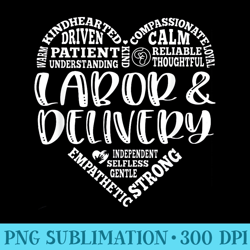 Men Labor and Delivery Nurse LD Messy Bun - PNG Download Transparent Background - Easy-To-Print And User-Friendly Designs