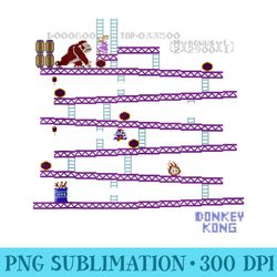 nintendo donkey kong 8-bit side scroll - png picture download