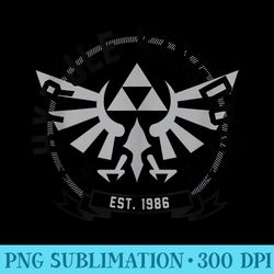 nintendo legend of zelda hyrule kingdom est 1986 poster - shirt print png