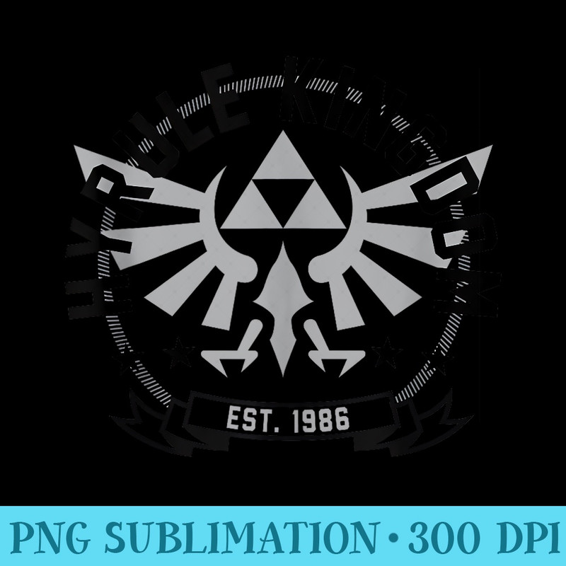 Nintendo Legend Of Zelda Hyrule Kingdom Est 1986 Poster - Shirt Print PNG - Bring Your Designs to Life