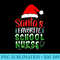 Santas Favorite School Nurse Christmas School Nursing - PNG Image Download - Defying the Norms