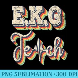 ekg tech technician technologist electrocardiograph retro - png download button