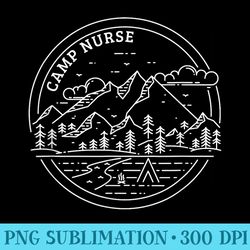funny camp nurse for summer - shirt artwork download