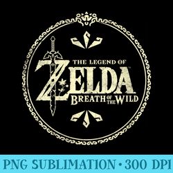 nintendo zelda breath of the wild fancy logo - png picture download