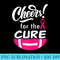 Cheer For The Cure Football Pink Ribbon Breast Cancer - PNG Download Design - High Resolution And Print-Ready Designs