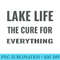 Lake Life the Cure for Everything Raglan Baseball - PNG Download Illustration - Unlock Vibrant Sublimation Designs