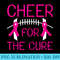Breast Cancer Awareness Cheer For The Cure - PNG Download Clipart - Lifetime Access To Purchased Files