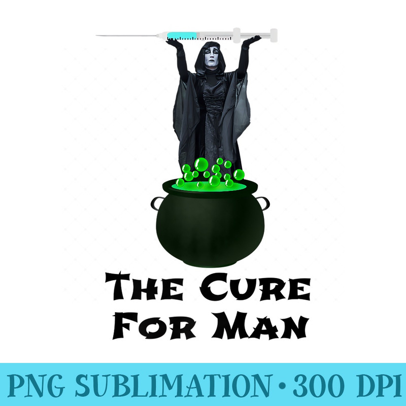 The Vaccine Warlock Has The Cure For Man . Pre - Sublimation graphics PNG - Bring Your Designs to Life
