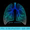 Positive Thinking Just Breathe Lungs Science - Unique PNG Artwork - Perfect for Sublimation Mastery