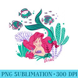 amazon essentials princess ariel layered portrait - png download design