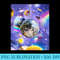 Space Galaxy Disco Ball - Shirt Illustration PNG - Fashionable and Fearless