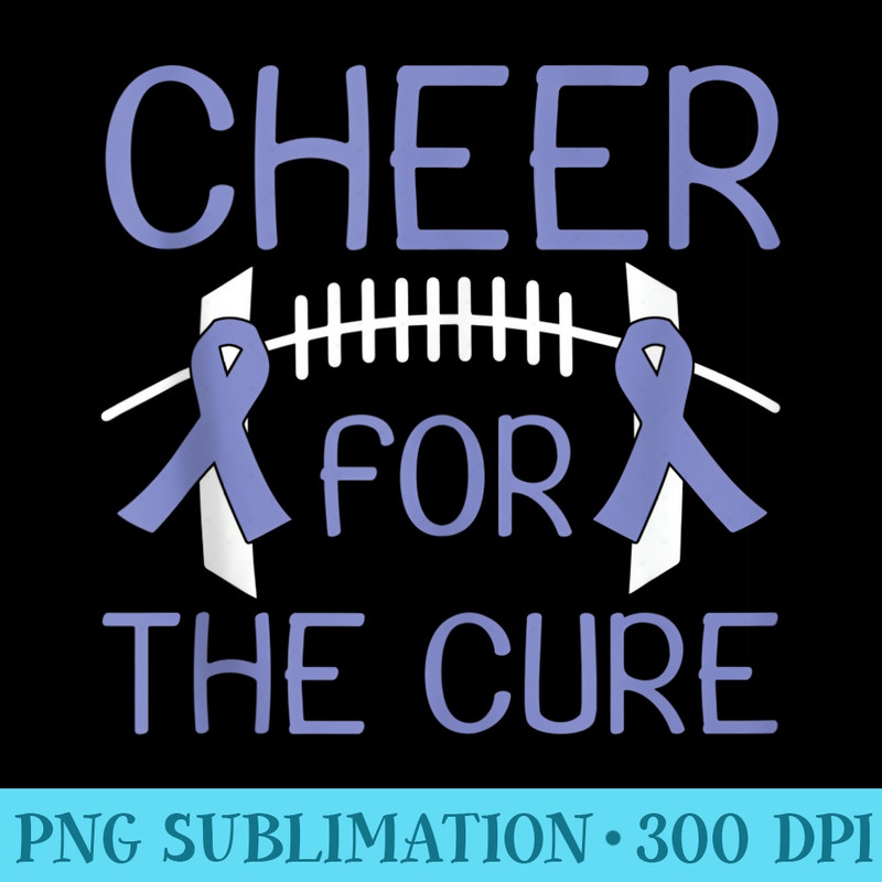 Stomach Cancer Awareness Cheer For The Cure Foot - PNG Download Illustration - Versatile And Customizable Designs