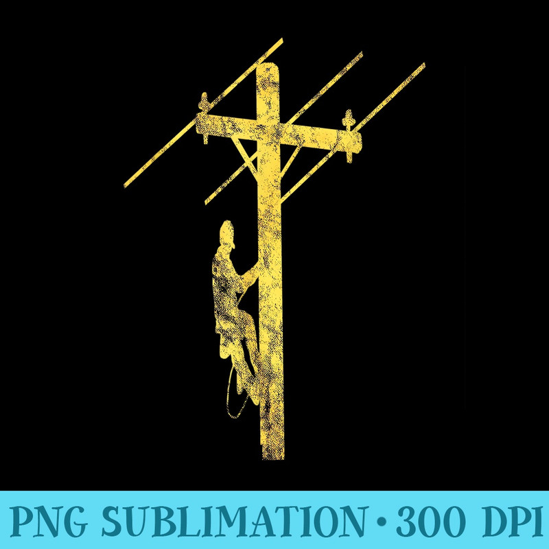 Lineman Electrician Powerline Technician Lineworker - PNG Image Download - Versatile And Customizable Designs