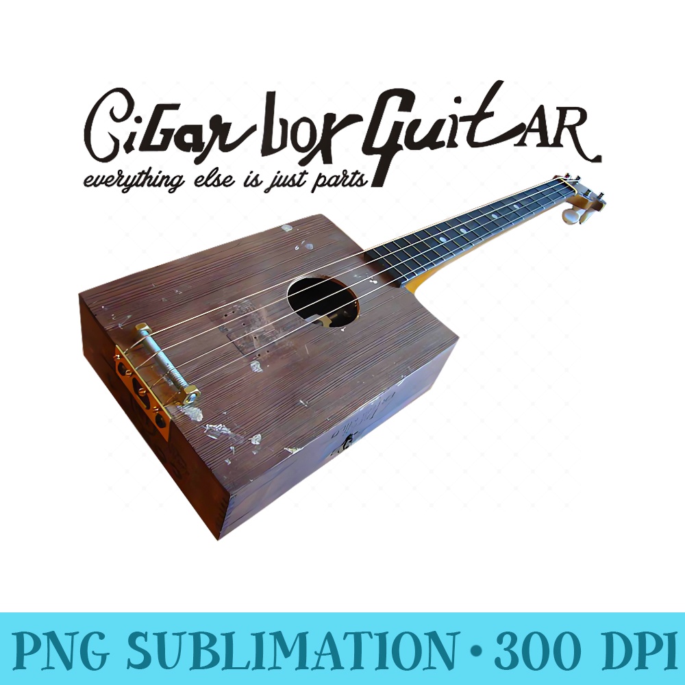 Cigar Box Guitar Everything Else Parts, Novelty - Download PNG Files - Perfect for Sublimation Art