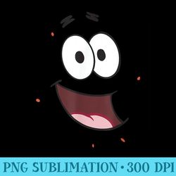 spongebob patrick big face - shirt printing template png
