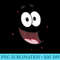SpongeBob Patrick Big Face - Shirt Printing Template PNG - Versatile And Customizable Designs