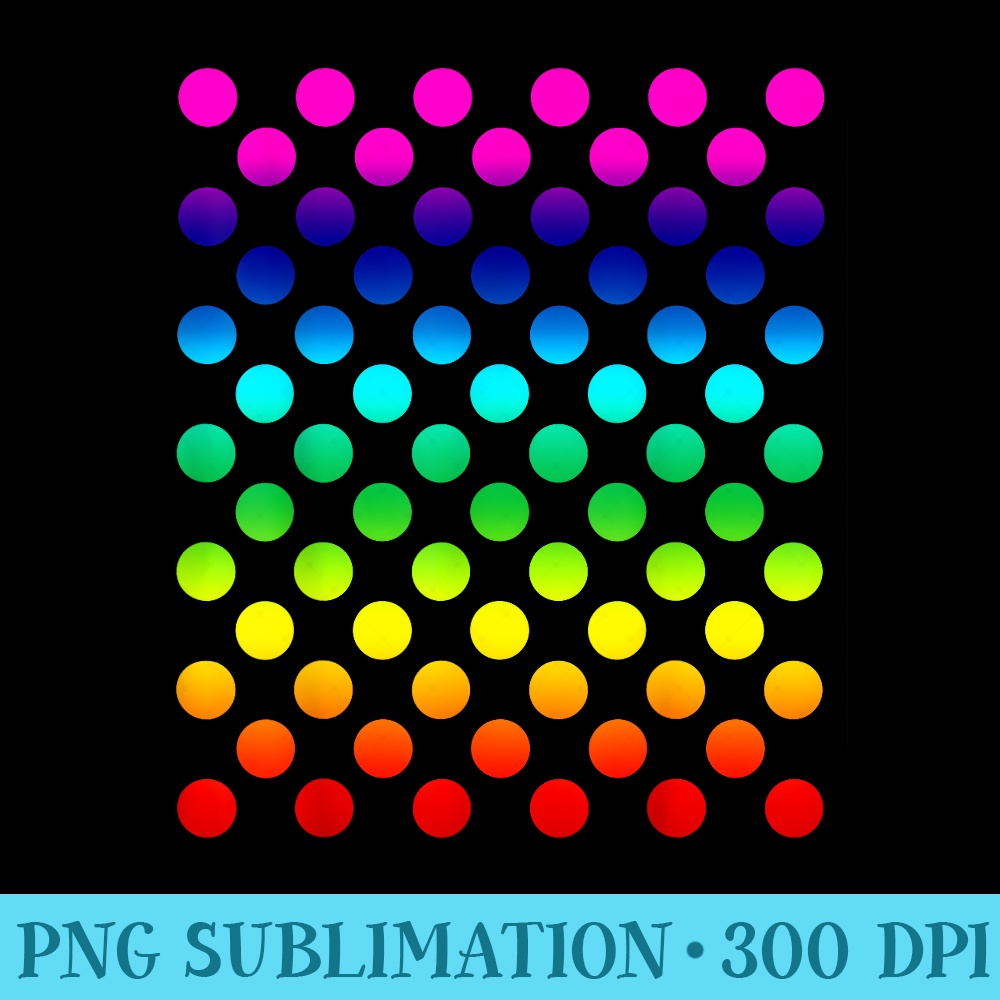 Polka Dot Rainbow - Shirt Artwork Download - Defying the Norms
