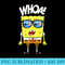 SpongeBob SquarePants Whoah Patrick VS Shark Shades Premium - PNG Templates Download - Revolutionize Your Designs