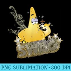 spongebob squarepants patrick has swag - high resolution png download