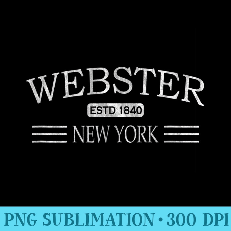 Webster New York NY - PNG Download Vector - Add a Festive Touch to Every Day