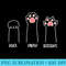 Kawaii Cat Palm Scissors,Paper and Rock Funny Cat Lovers - PNG Download Resource - Limited Edition And Exclusive Designs