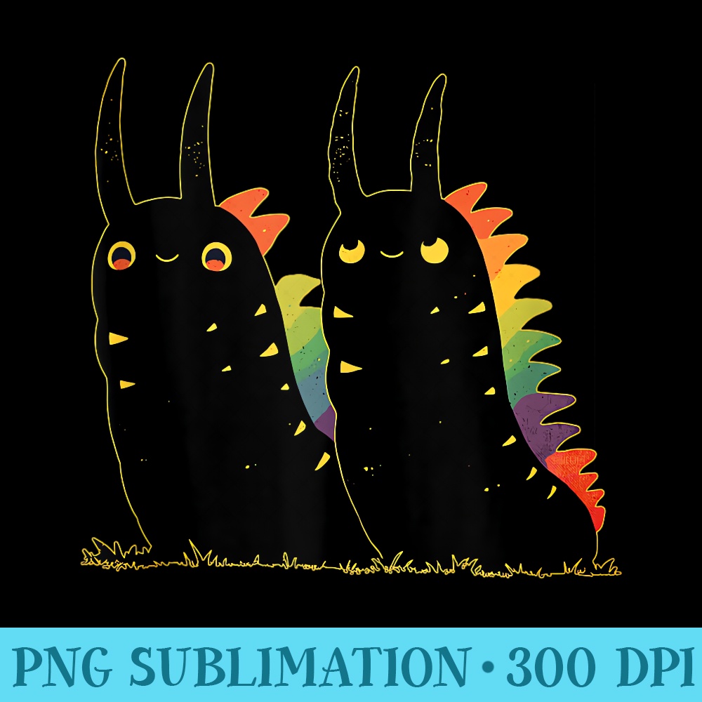 Cute Rainbow Leaf Sheep Marine Leaf Slug Aka Cute Sea Slugs - PNG Download Icon - Perfect for Creative Projects