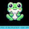 Funny Fuck This Shit Green Frog Middle Finger Kawaii Frog - Transparent Shirt Clip Art - Revolutionize Your Designs