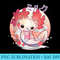 Kawaii Axolotl Strawberry Milk Shake Japanese Anime ns - PNG Download Artwork - Perfect for Sublimation Mastery