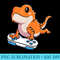 Bearded Dragon s For Games Reptile Gamer - Sublimation graphics PNG - Fashionable and Fearless