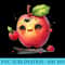 cute anime red apple fruit smiling surfing kawaii style art - PNG Graphics Download - Perfect for Sublimation Mastery