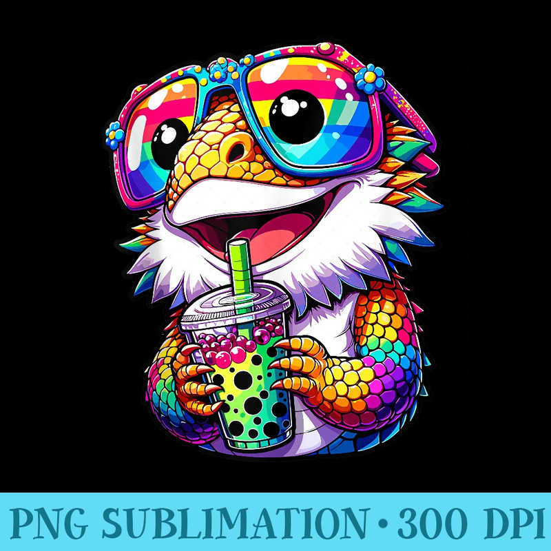 Dragon Rainbow kawaii Bubble Tea Anime Kawaii Milk tea - Mug Sublimation PNG - Stunning Sublimation Graphics