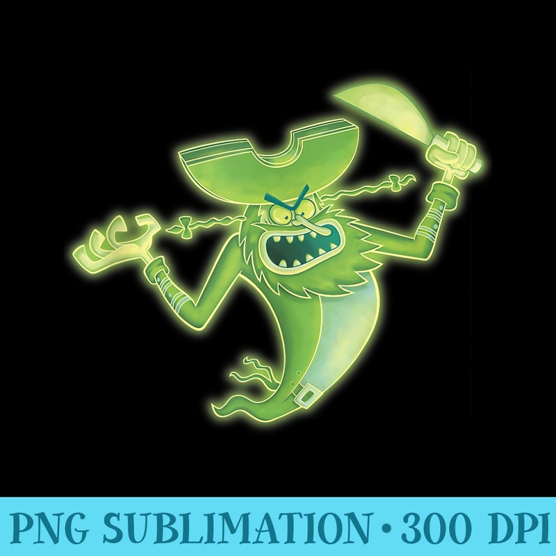 SpongeBob SquarePants Neon Glowing Flying Dutchman - PNG File Download - Bring Your Designs to Life