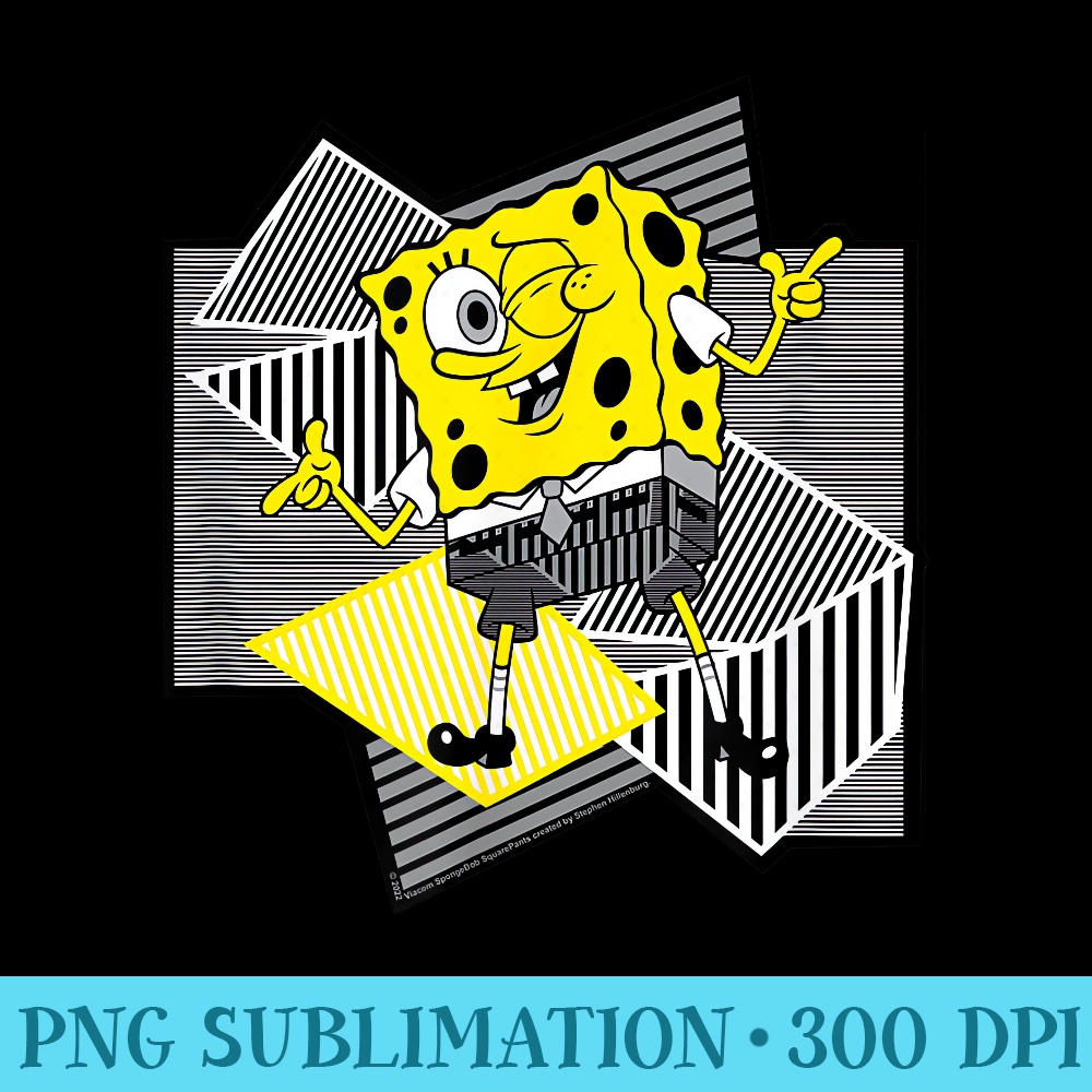SpongeBob SquarePants Geometric SquarePants - PNG Clipart Download - Bold & Eye-catching
