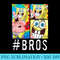 SpongeBob SquarePants Patrick Star Bros Colorful Panels - Transparent Shirt Clip Art - Versatile And Customizable Designs