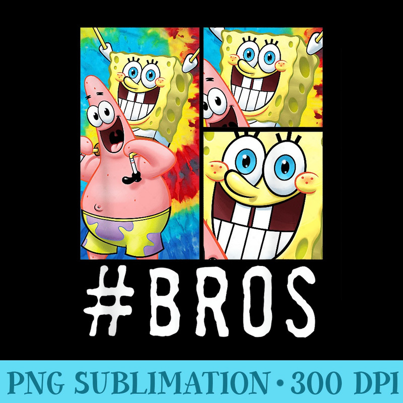 SpongeBob SquarePants Patrick Star Bros Colorful Panels - Transparent Shirt Clip Art - Versatile And Customizable Designs