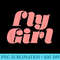 Fly Girl 80s 90s Old School Hip Hop - Shirt Printing Template PNG - Spice Up Your Sublimation Projects